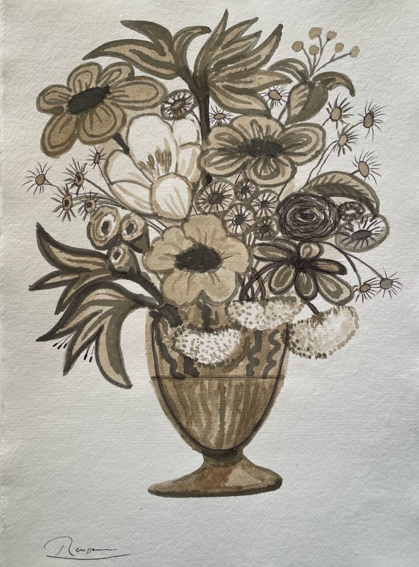 Erik Renssen, Size S | Flowers in a vase, 2025