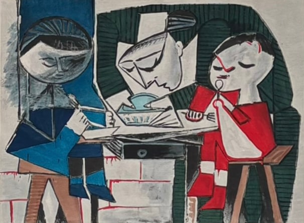 Pablo Picasso, The Meal, (1953), 1955