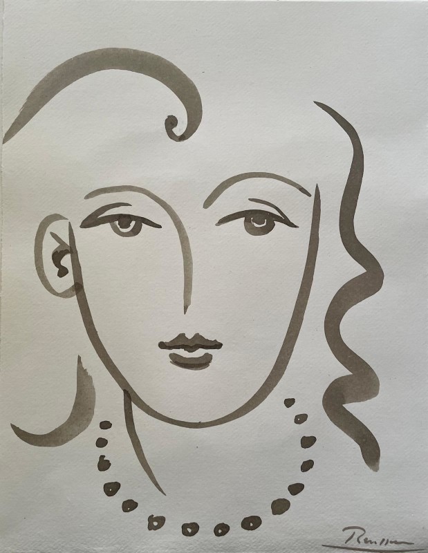 Erik Renssen, Size M | Woman with necklace II, 2025