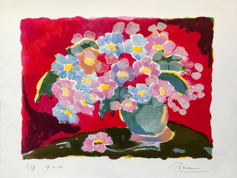 Erik Renssen, Size M | Flowers on a table, 2020