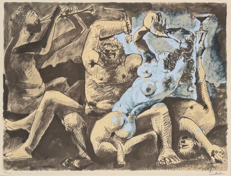 Pablo Picasso, After Picasso's Bacchanal (II), 1955