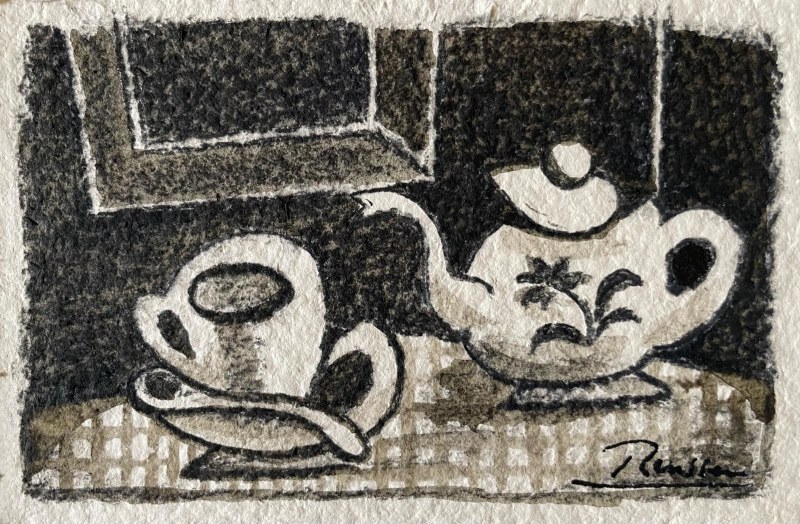 Erik Renssen, Tea pot and cut and saucer. , 2025
