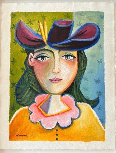 Erik Renssen, Size S | Woman in a hat , 2025