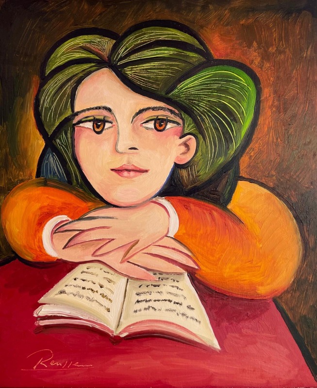 Erik Renssen, Size XXS | Reading a book, 2024