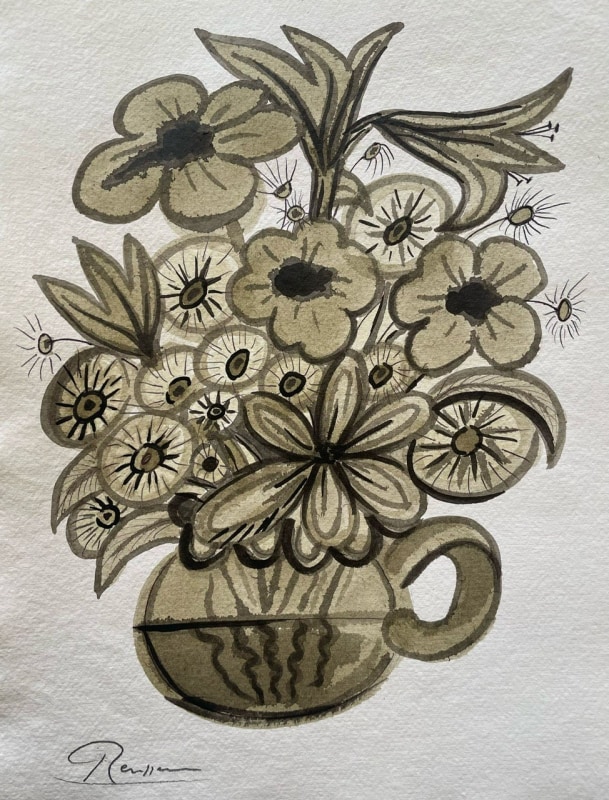 Erik Renssen, Size M | Flowers in a vase, 2025
