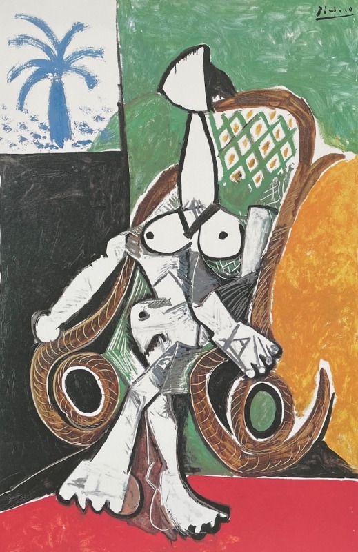 Pablo Picasso, Size L | Woman in a chair, 1956
