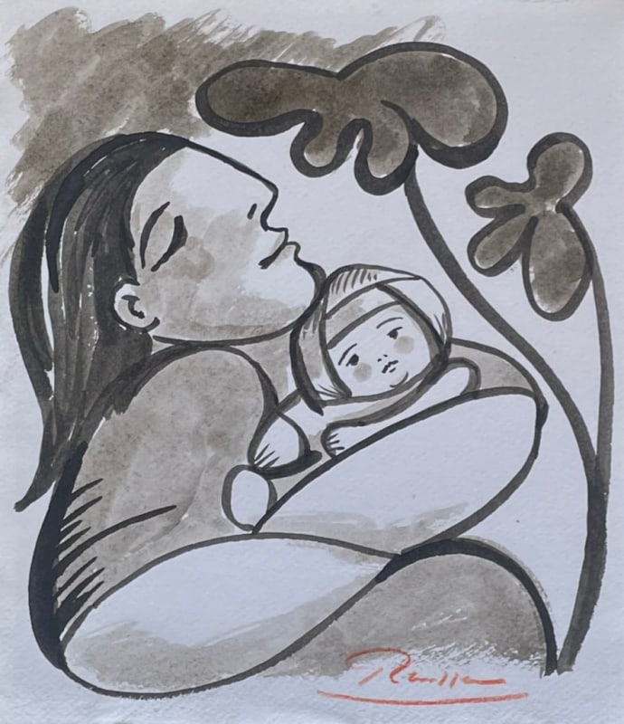 Erik Renssen, Size S | Mother and child, 2023