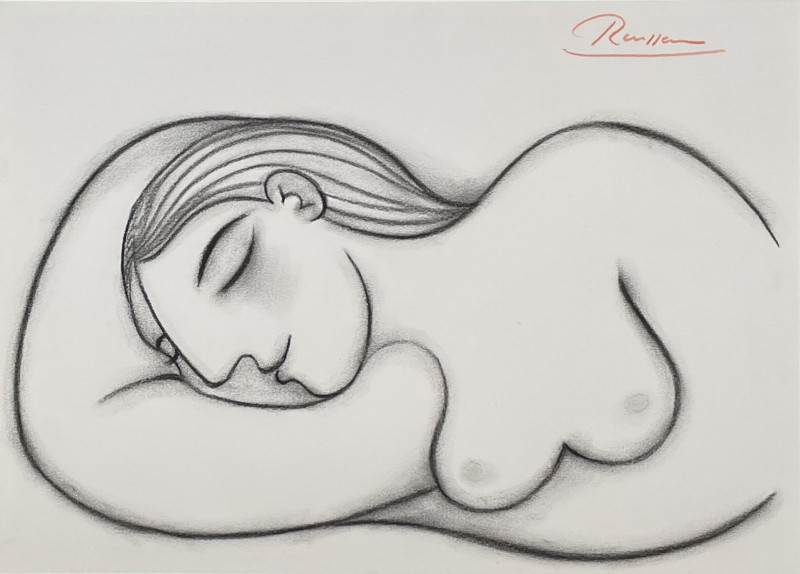 Erik Renssen, Sleeping nude, 2021