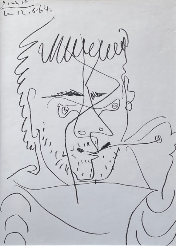 Pablo Picasso, Size S | Portrait of a man, 1964