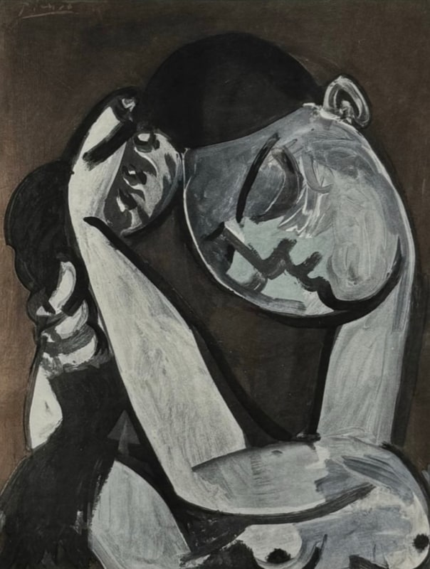 Pablo Picasso, Woman combing her hair, 1956