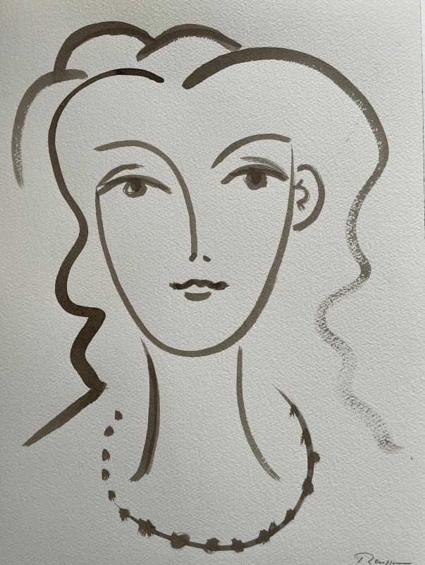 Erik Renssen, Size M | Girl with Necklace , 2025