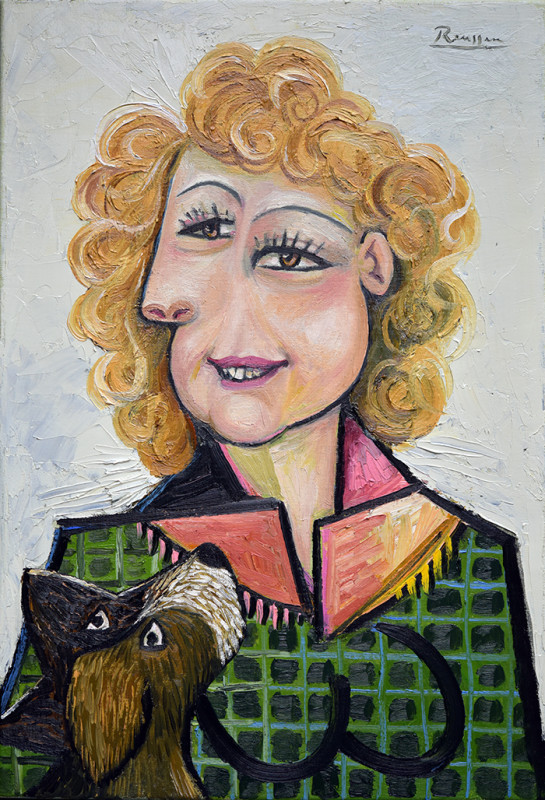 Erik Renssen, Size S | Julia with dog, 2021