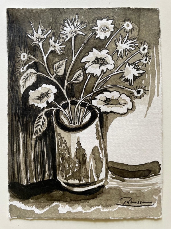 Erik Renssen, Size XS | Flowers in a glass, 2025