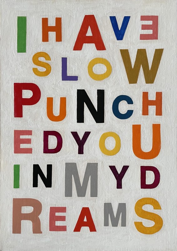 Ces McCully, I have slow punched you in my dreams (scatter), 2022