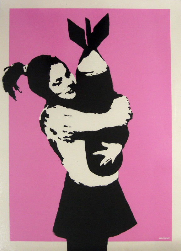 Banksy, Bomb Hugger, 2003