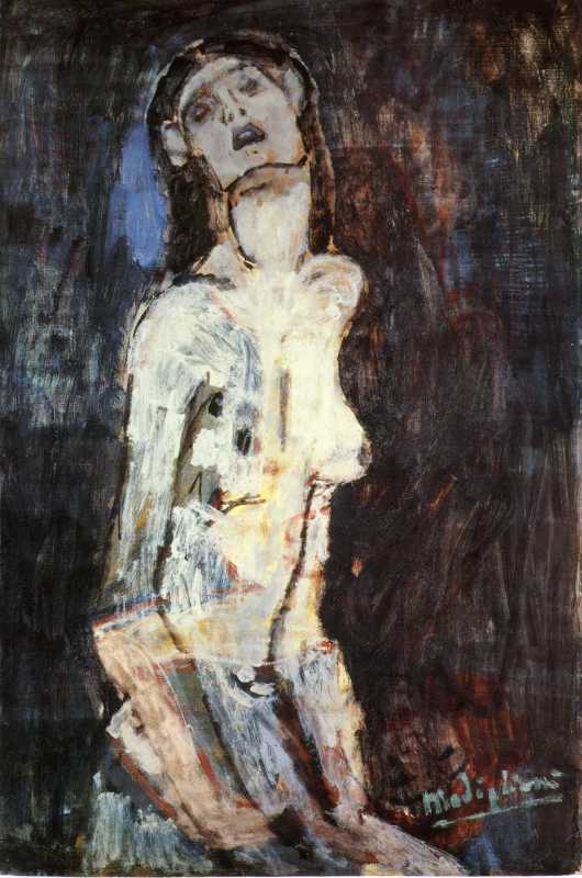 Amedeo Modigliani, Nudo Dolente, 1908