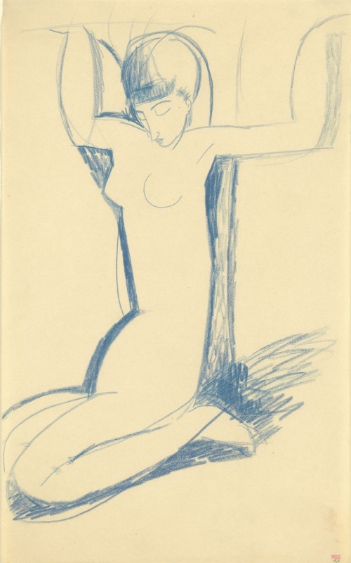 Amedeo Modigliani, Kneeling Caryatid, 1911