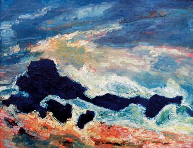 Albert Houthuesen, Rocks and Storm, c1956