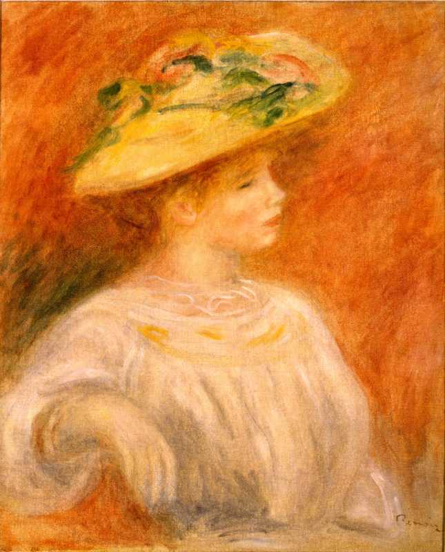 Pierre-Auguste Renoir, Femme au Chapeau de fleur