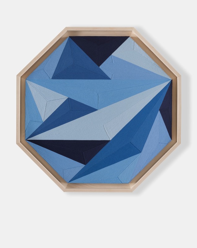 Eduardo Terrazas 28.732024 Wool yarn on wooden board covered with Melipona bee wax 35 ⅜ x 35 ⅜ x 1 ⅜ in. (90 x 90 x 3.5 cm) Framed: 39 ¾ x 39 ¾ x 2 ¾ in. (101 x 101 x 7 cm)