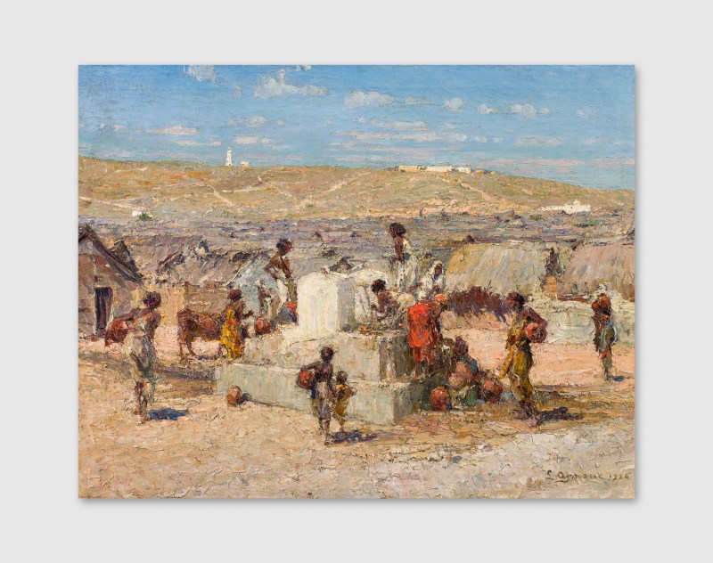 Lidio Ajmone, Pozzo al villaggio indigeno Amornin - Mogadiscio, 1926