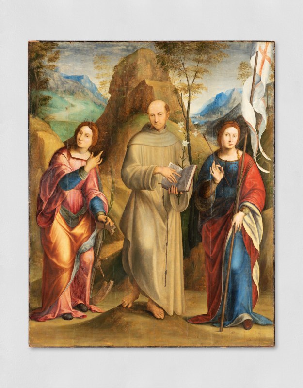 Lorenzo Costa, S. Antonio da Padova e le Sante Caterina e Orsola, c.1520