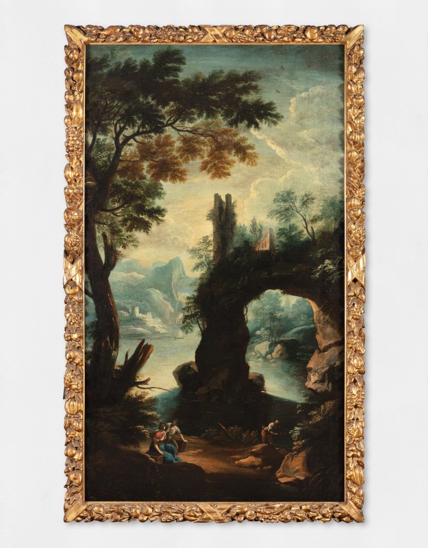 Tommaso Porta, Paesaggio con figure, Sec. XVIII, prima metà