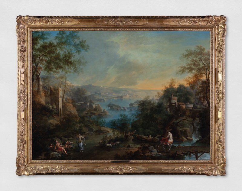 Gaetano Cittadini, Paesaggio con Erminia tra i pastori, 1729