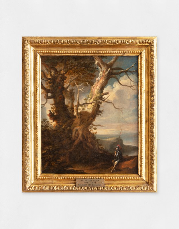 Salvator Rosa (manner of), Paesaggio con alabardiere, c.1700