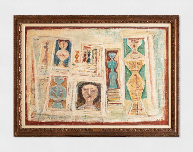 Max Ihlenfeld, known as Massimo Campigli, Casa / Maison / Composizione , 1959