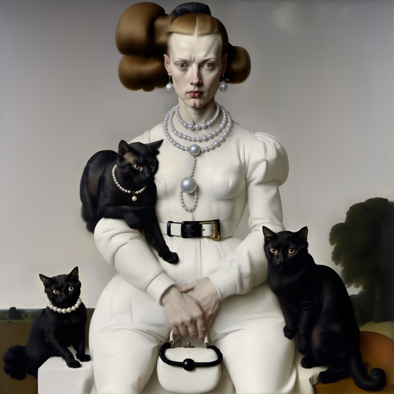 Wolfe von Lenkiewicz, Three Cats, 2023