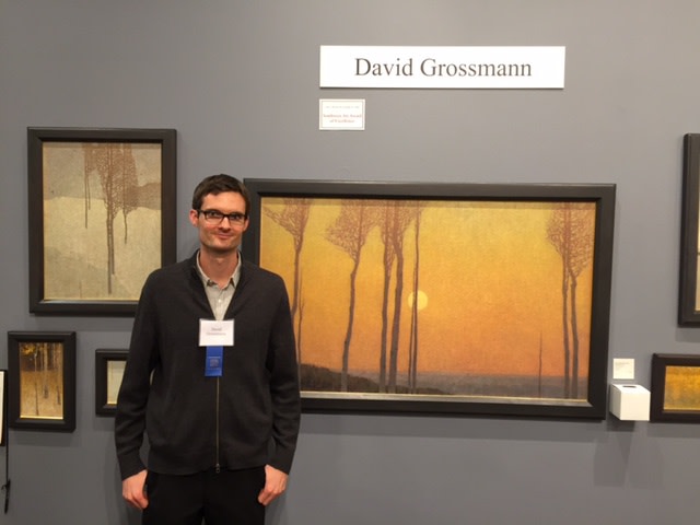 David Grossmann with his award winning work at the 2016 Coors Show