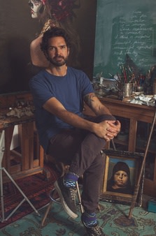 Brad Overton in his studio