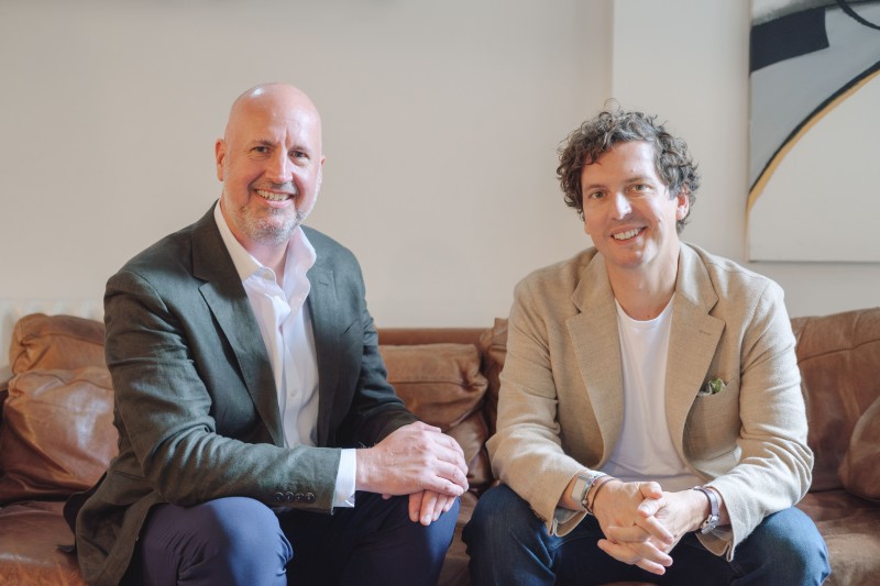 Photographer: Benjamin Brooks. Pictured: Mike Profit, CEO of Artlogic (left), and Alex West, CEO of ArtCloud (right)