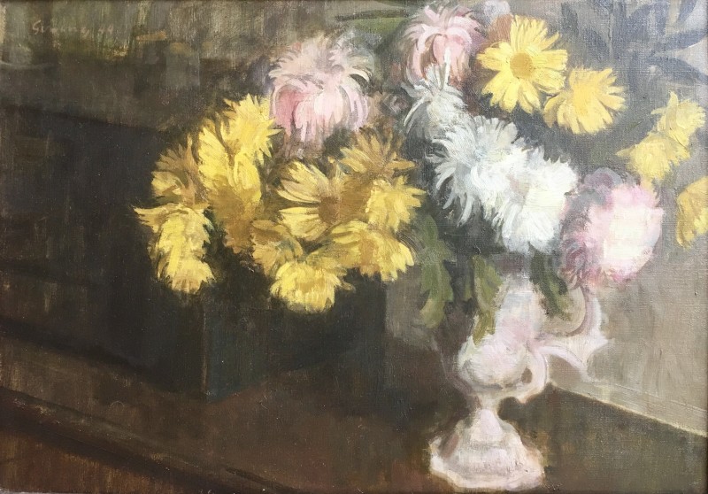 LAWRENCE GOWING (1918-1991)  CHRYSANTHEMUMS AND DAISIES, 1944  SOLD
