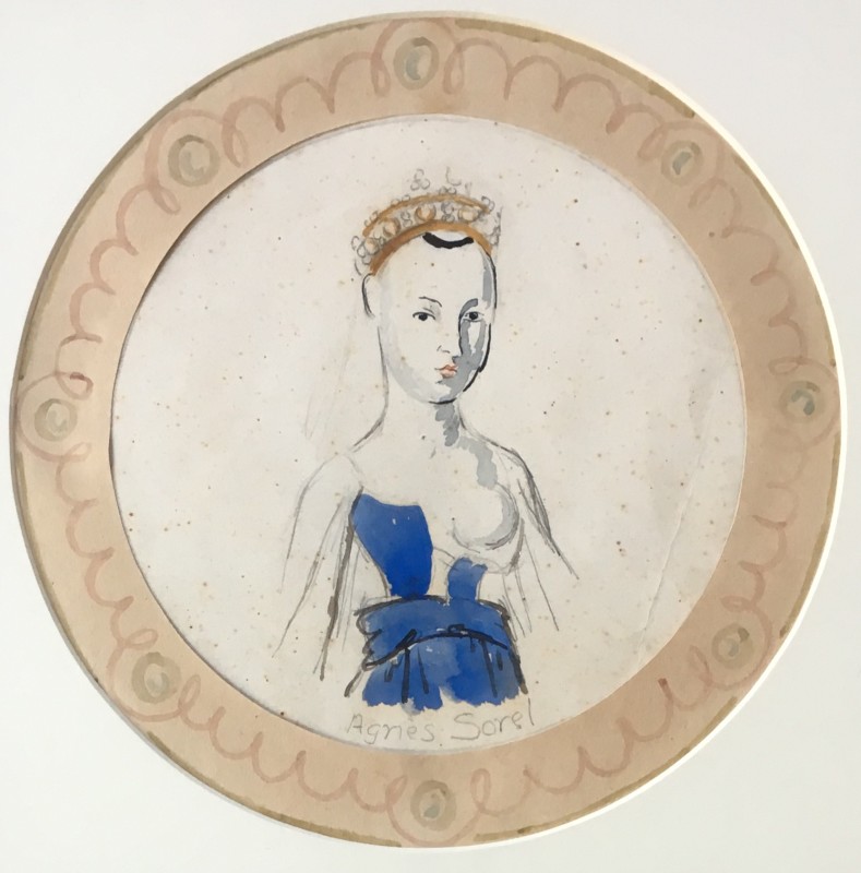 Vanessa Bell, Plate Design: Agnes Sorel, 1932