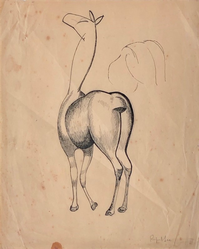 Rupert Lee, Cubist Horse Study, 1920