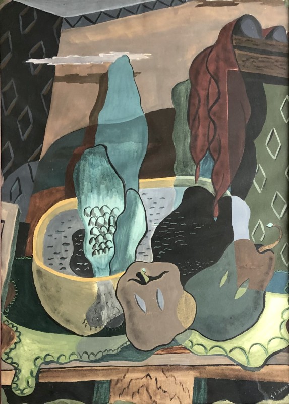 George Downs, Still Life with Peppers, 1938