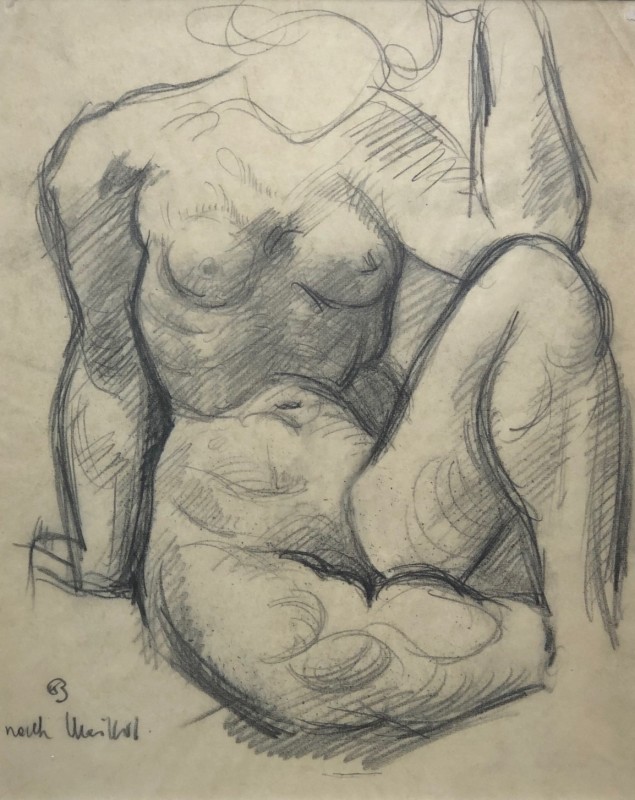 Kurt Badt (1890-1973)Nude Study (After Maillol), c. 1918