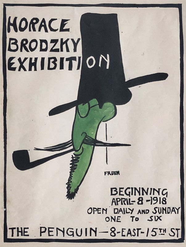 Alfred J. Frueh (1880-1968)Horace Brodzky Penguin Club Poster, 1918