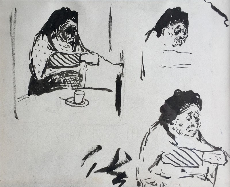 Edouard Vuillard (1868-1940) Études pour 'La Grandmère de l'artiste', c. 1887/91