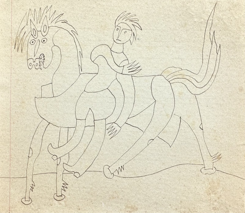René Audebès, Horse and Rider II, c. 1948