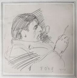 Ernest Henry Thomas (1880-1947)Portrait of the Poet Edward Thomas, 1906