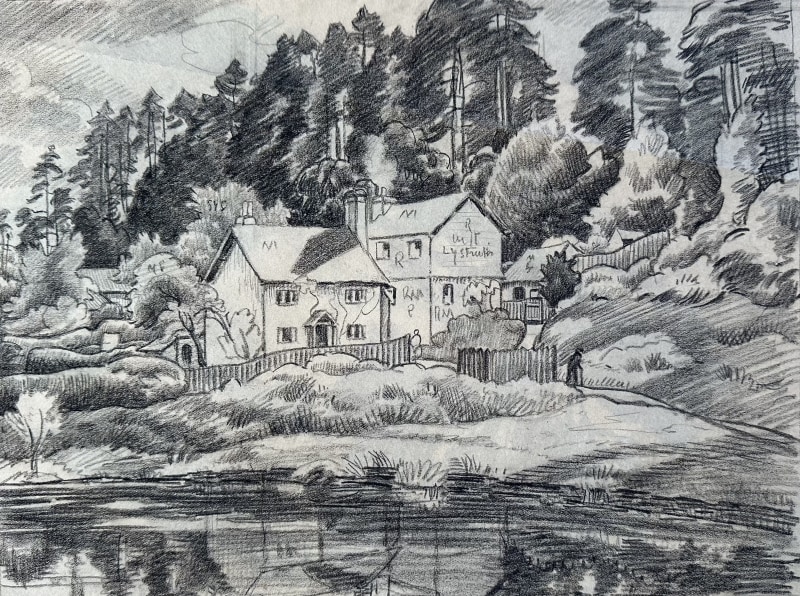 Ethelbert White, A Devon Farmhouse, c. 1940s