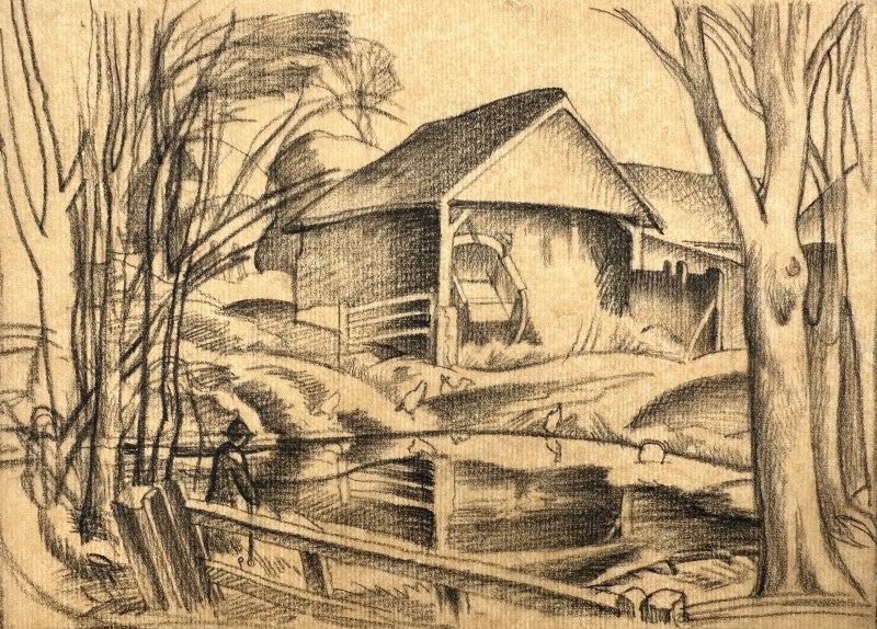 Ethelbert White, A Sussex Farm, c. 1930