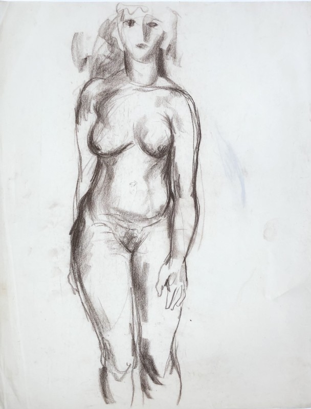 Glyn Morgan, Standing Female Nude, c. 1948