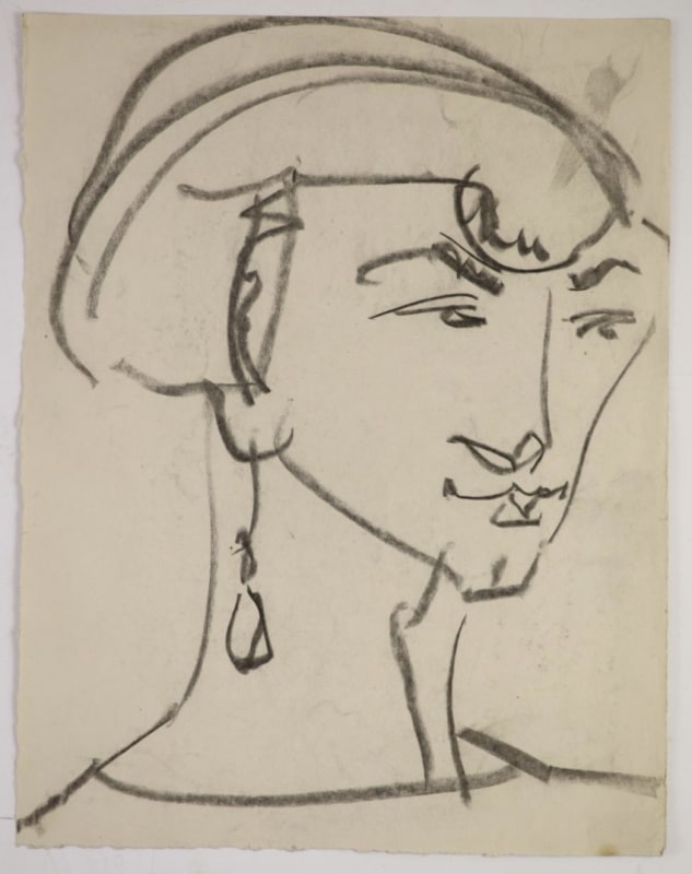 Henri Gaudier-Brzeska, Portrait Study (Possibly Ezra Pound), 1913