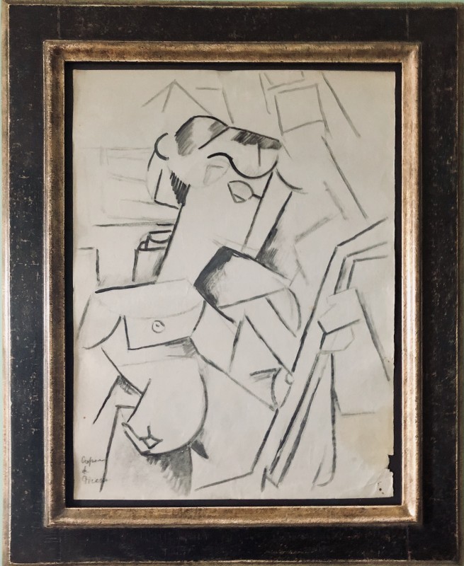 Marie Marevna, Girl with Mandolin (after Picasso), c. 1912-14