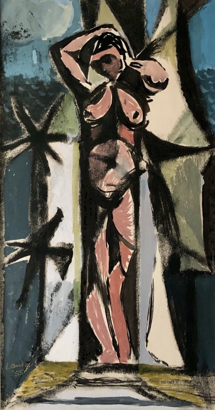 Kenneth Lauder, Standing Nude, 1955
