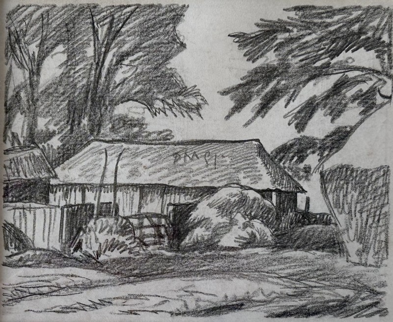 Ethelbert White, A Devonshire Barn, c. 1935